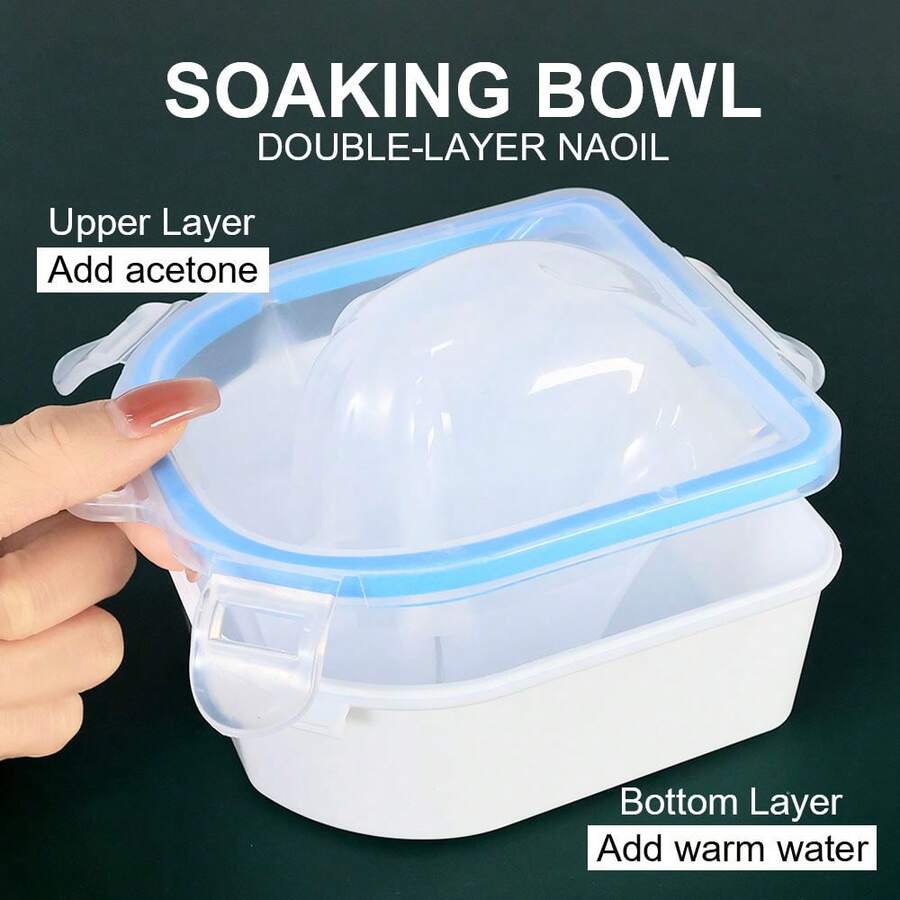 Odorless Nail Soak Bowl Tool Kit For DIY SalonQuality Manicures