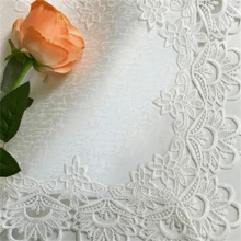 1 件长方形白色桌旗、家居装饰、优雅餐具、早餐/咖啡垫、圣诞节节日桌旗、婚礼派对节日桌面装饰 - 白色 - 查看 7
