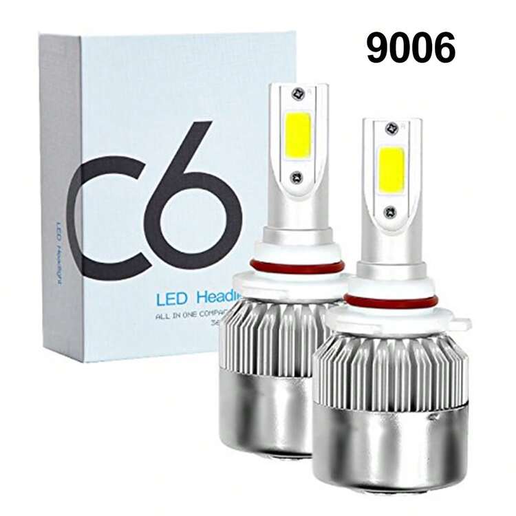 Bombilla de faro LED luz de coche 8000lm 72w 6000k - 9006 - Añade 1