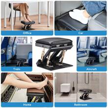 Reposapiés plegable multifuncional para uso doméstico y en el coche/taburete para uso en oficina/taburete