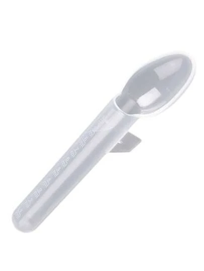 Cuchara medicina calibrada para niños, bebés y niños pequeños –10 ml de capacidad de plástico dosis de líquido oral dispensador graduado