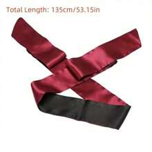 2pcs Adult Sexy Lingerie Double-Sided Mask, Stage Prop Satin Decor Eyepatch,Multipurpose Satin Blindfold, Ideal For Party, Stage Performance, Bondage, Soft Eye Mask