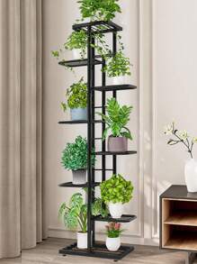 植物架花盆架子植物架子金属分层植物架室内可放置多种植物客厅植物架家居装饰园艺用 - 白色 - 查看 7