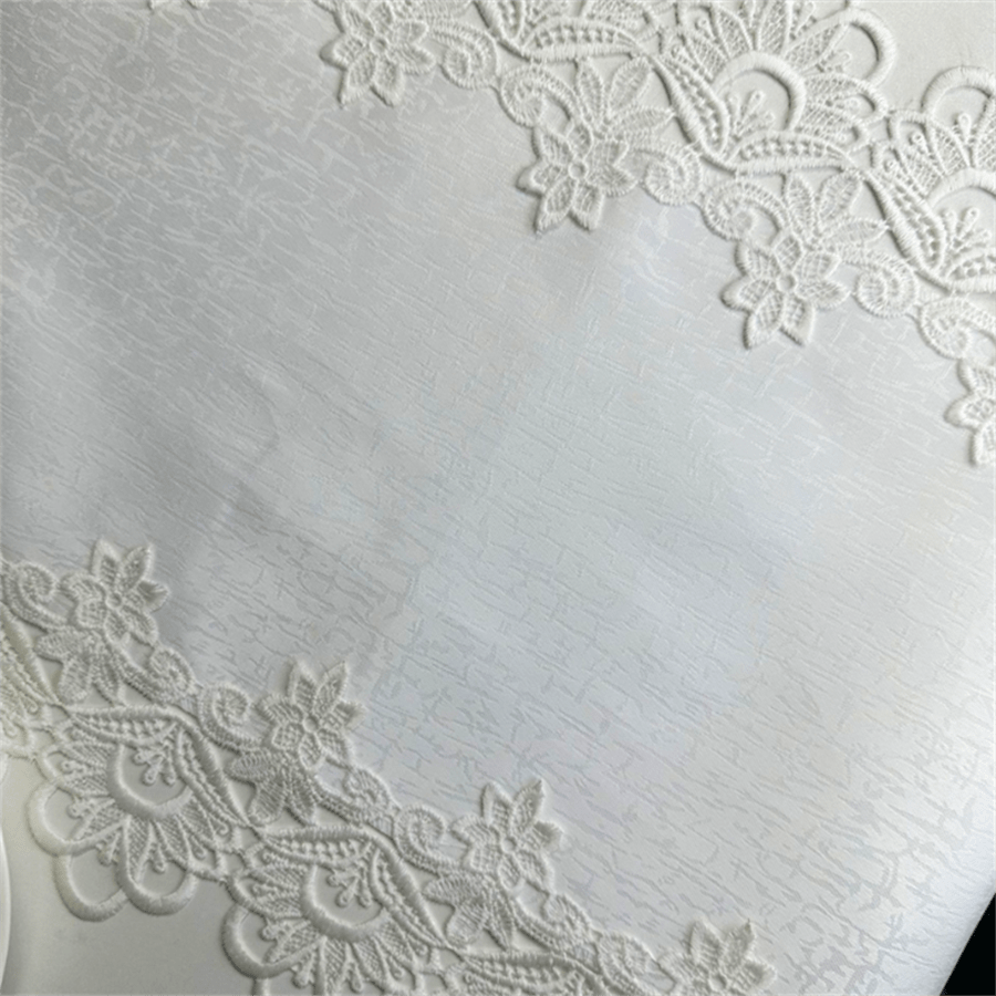 1 件长方形白色桌旗、家居装饰、优雅餐具、早餐/咖啡垫、圣诞节节日桌旗、婚礼派对节日桌面装饰 - 白色 - 查看 8