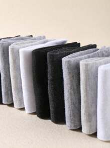 20 đôi tất cổ thấp nhiều màu sắc ngẫu nhiên cho nữ mùa hè, tất ngắn cổ thấp mỏng, tất mắt cá chân - Nhiều màu - Xem 11