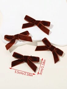 12 件复古蝴蝶结发夹，优雅天鹅绒发饰，甜美可爱的 Y2K 芭蕾舞者风格女孩日常休闲发饰 - 彩色 - 查看 2