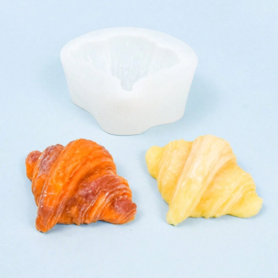 1 pezzo Stampo di silicone fai-da-te per croissant finti