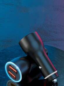 Cargador de coche doble puerto USB - Negro - Ver 4