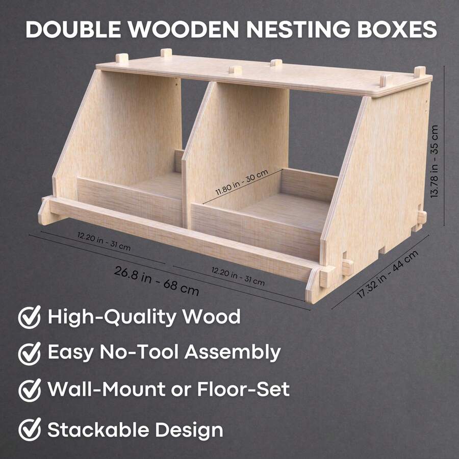 Perfect Nesting Boxes For Chickens & Ducks Wooden Chicken Nesting Box