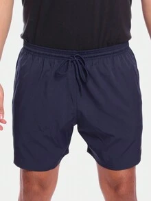 Kit 3 男友款百慕大短裤 男士 Tactel Mauricinho 纯色海滩夏季海军蓝/灰色 - 彩色 - 查看 2