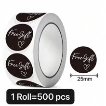 500张感谢赠品贴纸,适用于礼盒包装、装饰、圣诞节客户答谢贴纸,小型企业贴纸卷,圆形自粘贴纸标签,适用于礼品、包装、邮寄信封、明信片(1英寸/2.5厘米),小型企业,感谢贴纸,小贴纸,邮寄盒,信封贴纸,贴纸卷,感谢贴纸,商业贴纸,贴纸,邮寄贴纸,包装贴纸,大贴纸 - 彩色 - 查看 14