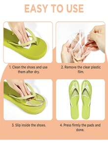 1 双人字拖鞋底垫、趾夹趾凉鞋前脚垫、防滑防摩擦鞋垫 - 人字拖鞋腳掌墊 - 查看 10