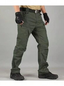 Waterproof And Wear-Resistant Tactical Pants, All-Day Protection Essential For Outdoor Adventures - Army Green - View 1