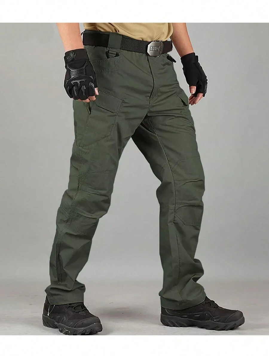 Waterproof And Wear-Resistant Tactical Pants, All-Day Protection Essential For Outdoor Adventures - Army Green - View 1
