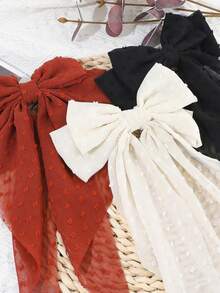 11 件随机颜色法式女士复古大蝴蝶结发夹，时尚优雅金属发饰超值装，适合生日派对、化装舞会、快速发货和日常使用 - 彩色 - 查看 2