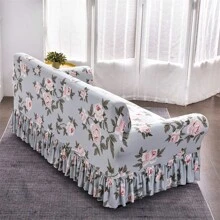 Tấm bọc ghế sofa co giãn họa tiết hoa văn Ruffle Trim - Nhiều màu - Xem 6