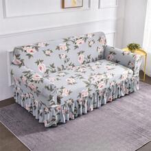 Tấm bọc ghế sofa co giãn họa tiết hoa văn Ruffle Trim - Nhiều màu - Xem 5