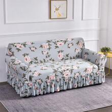 Tấm bọc ghế sofa co giãn họa tiết hoa văn Ruffle Trim - Nhiều màu - Xem 4