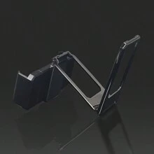 Foldable Metal Phone Stand With 360 Rotation - Multi-Angle Adjustable Kickstand - Back Clip Design - Portable And Compact - Easy To Use - Universal Compatibility Compatible With IPhone, Android Phone, Gift For Birthday, Family, Friends Phone Holder, Phone Accessories