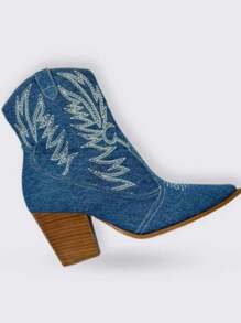 Jeans Boot - Màu xanh lam - Xem 2