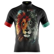 男友风格 男士骑行服 Bike Pedal Pro Tour Lion Of Judah 带口袋 防紫外线 50+ - 黑色 - 查看 1