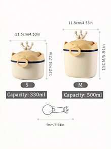 Custom-Made Any Name Baby Milk Powder Storage Box Baby Travel Essential Portable Milk Powder Box Halloween, Gift Baby Shower Family Decorations Gifts Winter Eve Gifts Back To School Winter Gift Ideas Boy Girl Valentine's Day - Multicolor - View 2