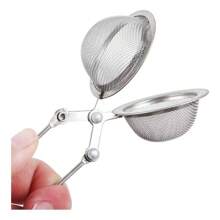 套件 1/3/6 件茶叶浸泡器草药过滤器筛子扩散器多功能面粉咖啡糖不锈钢优质-Ke Home - 銀色 - 查看 4