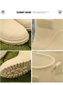 1 双新款雨鞋,防滑耐磨橡胶雨靴,短筒男女成人防水鞋,时尚厨房靴,夏季降温,沙滩,旅行保暖,闺蜜节,送给小狗,嘉年华,春夏精选,伴娘礼物,房间,卧室装饰,沙滩,旅行,男士,女士,度假 - 彩色 - 查看 6