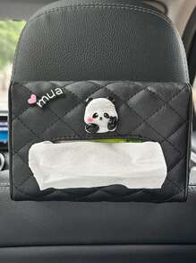 1个汽车真皮抽屉盒，汽车遮阳板扶手盒，纸巾盒 - 均碼 - 查看 8