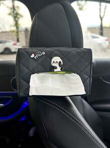 1个汽车真皮抽屉盒，汽车遮阳板扶手盒，纸巾盒 - 均碼 - 查看 1