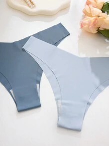 7pcs/Pack Women Sexy Comfortable Breathable Bikini Seamless Sports Triangle Underwear, Multi-Color