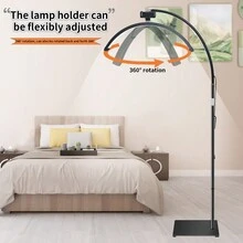 Beauty Nail Tattoo Lighting LED Light, Half Moon Ring Floor Light, Adjustable Height And Brightness, Suitable For Beauty, Tattoo, Artist, Nail Technology, Beautician Light, With Mobile Phone Holder And Remote Control - 查看 2