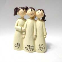1pc Resin Statue Of 3 Sisters In Warm Hug, Sisters Forever Friends, Home Decor Angel Sculpture, Angel Statue (Three Sisters) - Multicolor - View 5