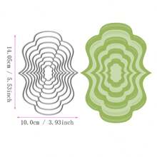 Metal Cortante DIY para Álbuns de Recortes das Quatro Estações, Cartões de Cumprimento em 3D, Moldura de Fundo Pontilhado de Base Criativa e Multi-Formato, Novidade 2024