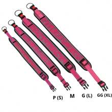 Adjustable Dog Collar With Safety Lock Padded Reflective Breathable Comfortable Soft Durable LR-0313 - màu đen - Xem 7