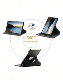 360º Rotating Case For Galaxy Tab S7 Fe -T735 12.4Inch - màu đen - Xem 4