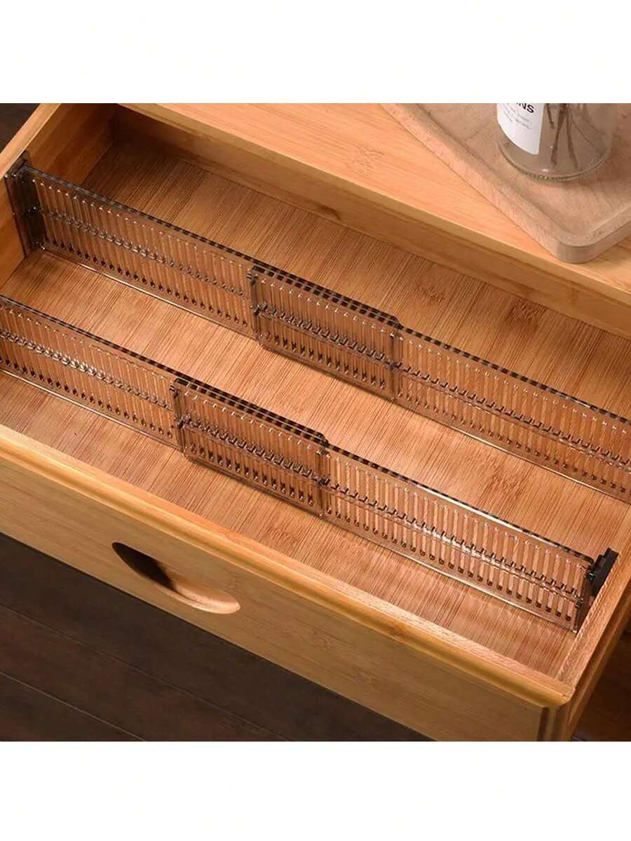2 قطعة / مجموعة ، منظمات لأدراج المطبخ قابلة للتعديل، منظم DIY متين، أداة فصل خزانة دون ثقب، للمطبخ والحمام والغرفة، منظمات المنزل وتخزين، اكسسوارات منزلية - متعدد الألوان - مشاهدة 1