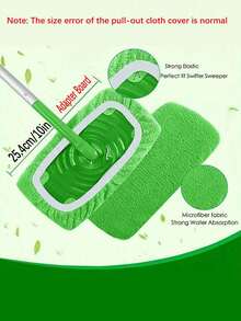 3 件装可重复使用可清洗替换拖把垫适用于扫地机平板拖把头 - 彩色 - 查看 9