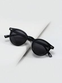 New Fashion Round For Men, Casual Outdoor Beach Accessory, Streetwear Style, Suitable For Pairing With Sweaters, Jackets, Hoodies, Sweatshirts, Leather Pants And Cargo Pants, Ideal For Summer Beach Vacation, Outdoor Activities And Travel - Black - View 1