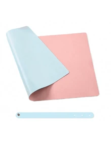 1 PC Nail Art Table Mat, PU And Washable Foldable Nail Polish Hand Rest Arm Wrist Rest Pad For Nail Art Instructor Nail Care Nail Salon Tools, Foldable Nail Art Hand Pad For Nail Art Armrest Pad, Soft Microfiber Leather Nail Art Mat , Manicure Mats, Manicure Table Mats, Manicurist Salon Home Table Mats,Two Colors Of Buttons Are Shipped Randomly