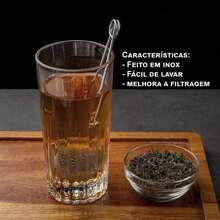 套件 1/3/6 件茶叶浸泡器草药过滤器筛子扩散器多功能面粉咖啡糖不锈钢优质-Ke Home - 銀色 - 查看 2