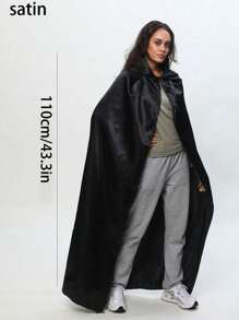 1pc Velvet Cloak Female Witch Wizard Cloak Adult Golden Velvet Cloak,Halloween Costumes, Holiday Costumes,Christmas