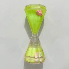 1pc Creative Jelly Pudding Color Stress Relief Oil Leakage Ornament Cartoon Liquid Hourglass Timer, Random Internal Decor - Multicolor - View 9