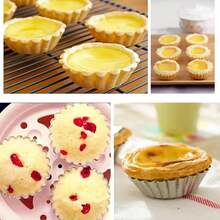 10pcs/20pcs/40pcs Egg Tart Mold Disposable Foil Trays Muffin Cases Egg Tart Tins Mince Pie Foil Cake Cases Pudding Cake Cookie Mold Lined Mould Pastry Dish Aluminium Mold Cups Cases Tin Pans - Multicolor - View 11