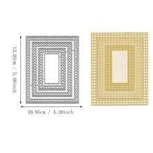 Metal Cortante DIY para Álbuns de Recortes das Quatro Estações, Cartões de Cumprimento em 3D, Moldura de Fundo Pontilhado de Base Criativa e Multi-Formato, Novidade 2024