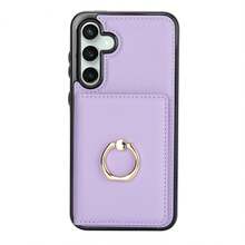 Bao da ví da PU tương thích với iPhone 16 15 14 13 12 Mini 11 Pro X XS Max XR 8 7 Plus SE 5G 2022 2020 có chức năng chặn RFID, khe đựng thẻ, túi đựng điện thoại tương thích với Samsung Galaxy S24 S23 S22 S21 FE Plus Note 20 Ultra A55 A15 A54 A14 A73 A53 A13 A52 A72 A12 A71 A51 4G 5G có giá đỡ dạng nhẫn xoay 360°, giá đỡ chân đế cho ốp lưng Pixel 8 Pro 8A 6A - Màu tím hoa cà - Xem 23