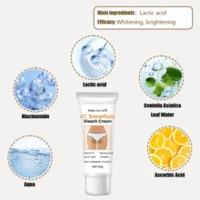 Kem làm sáng da, Kem dưỡng ẩm và làm sáng da Vitamin C cho cơ thể, vùng dưới cánh tay và vùng kín - Rượu sâm banh - Xem 6