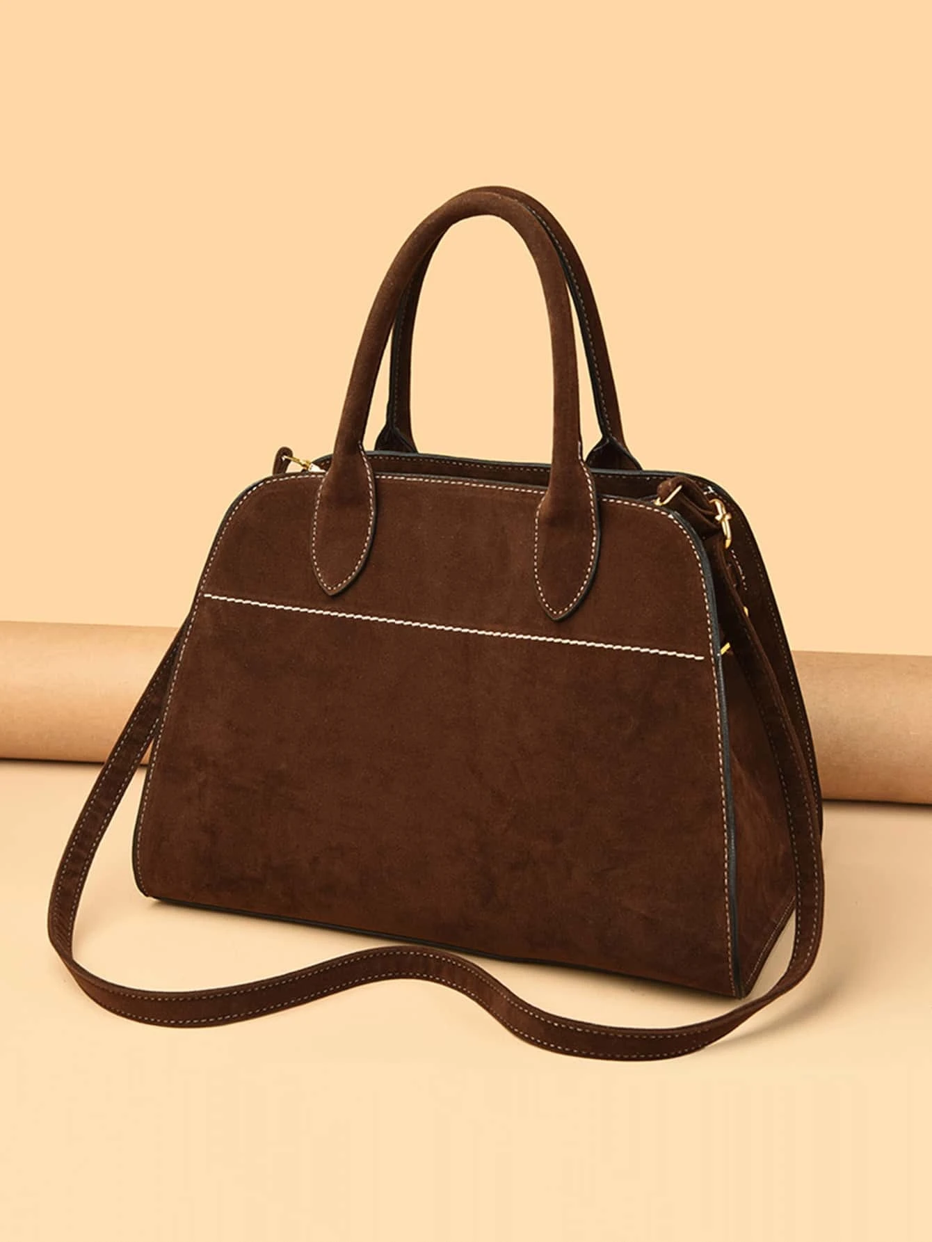 In 2024, The New Fashion Classic Joker Solid Color Suede Quilting