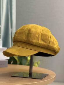 Women's Fashion Octagonal Beret | Knitted Craft | Polyester Material | Lightweight Non-Elastic | Suitable For All Seasons Universal Headwear - View 1