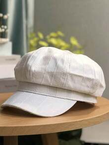 Women's Fashion Octagonal Beret | Knitted Craft | Polyester Material | Lightweight Non-Elastic | Suitable For All Seasons Universal Headwear - View 3